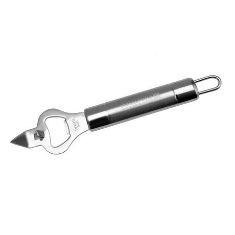 Royalford RF1185 BO Bottle Opener with Ergonomic Grip |  Durable Stainless Steel Construction | Dishwasher Safe Classic Design |  Heavy Duty Kitchen & Bar Opening Tool