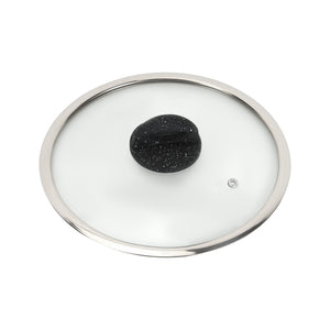 Royalford RF11866 Smart Granite Casserole 26cm with forged aluminium | durable granite non-stick coating, extra-thick induction base, glass lid and cool-touch handles.