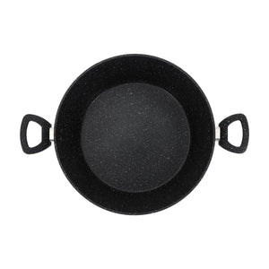 Royalford RF11866 Smart Granite Casserole 26cm with forged aluminium | durable granite non-stick coating, extra-thick induction base, glass lid and cool-touch handles.