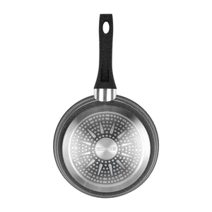 Royalford RF11870 24cm Smart Granite Frypan | Forged Aluminium Non-Stick Pan |  5 Layer Construction | Extra-Thick Induction Base and Soft-Touch Stay Cool Handle