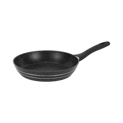 Royalford RF11871 26cm Granite Frypan | Forged Aluminium Non-Stick Pan with 5-Layer Coating | Extra Thick Induction Base | Soft Touch Handle | Dishwasher Safe Design