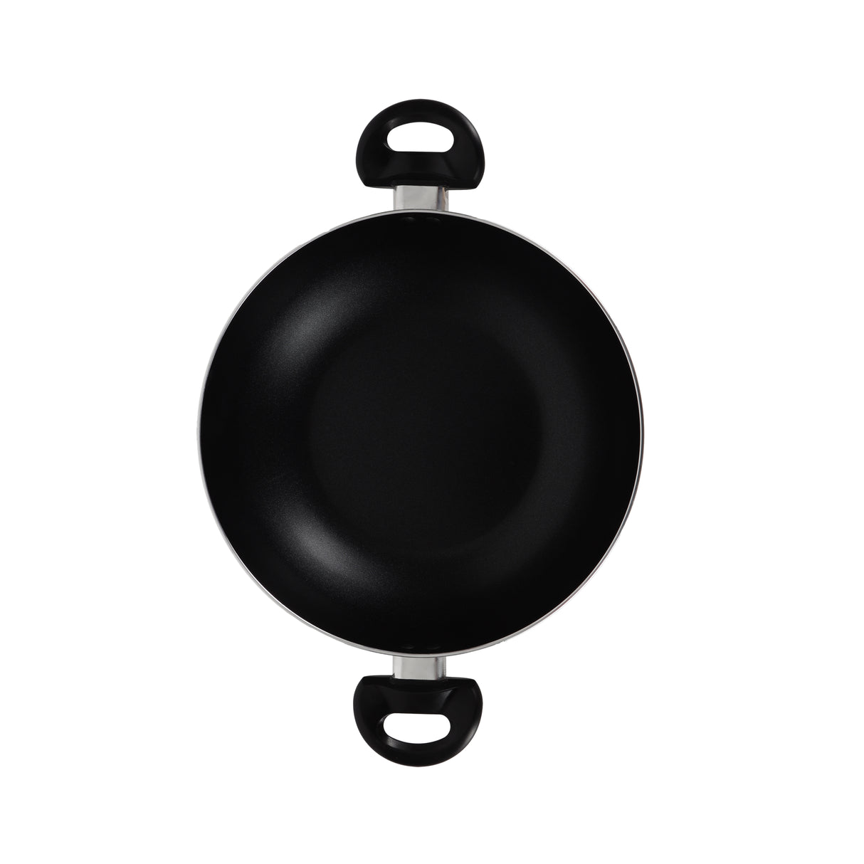 Royalford RF11884 26cm Non-Stick Wok Pan | Tempered Glass Lid | Induction Compatible Aluminium Wok | PFOA Free 3-Layer Coating | Heat-Resistant Handles |Dishwasher Safe