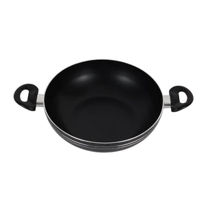 Royalford RF11885 Elight 28cm Non-Stick Wok Pan with Lid | Induction Compatible Aluminium Wok | 3-Layer Coating | Bakelite Handles |Perfect  for Healthy Everyday Cooking
