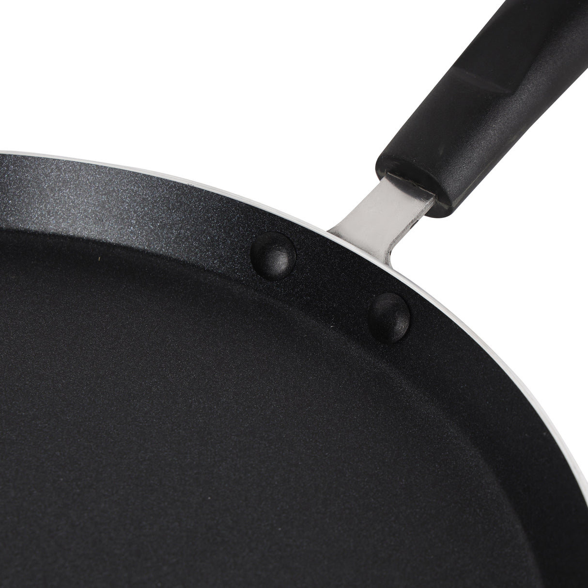 Royalford RF11889 30cm Non-Stick Tawa | Induction Compatible Press Aluminium Flat Pan | 3-Layer Coating | PFOA Free Surface | Dishwasher Safe | Heat Resistant Handle