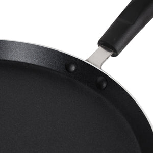Royalford RF11889 30cm Non-Stick Tawa | Induction Compatible Press Aluminium Flat Pan | 3-Layer Coating | PFOA Free Surface | Dishwasher Safe | Heat Resistant Handle