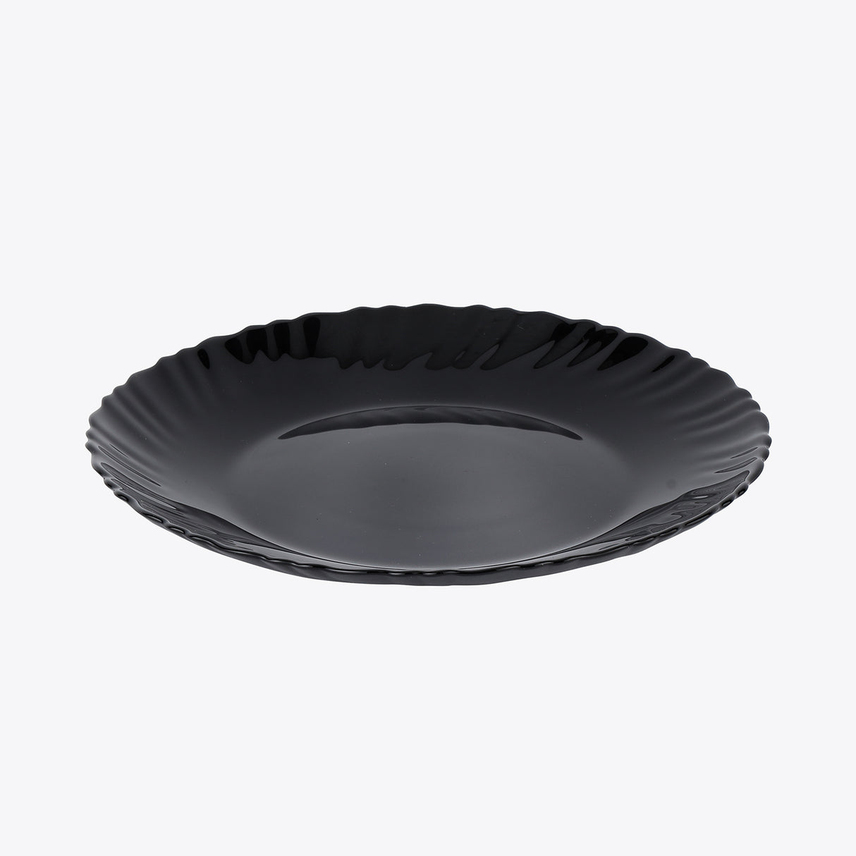 Royalford RF11902 Opalware Flat Plate 7.5 Inch |  Lightweight and  Chip Resistant |  Microwave & Dishwasher Safe Durable Stylish Serving Plate for Dining Table Use