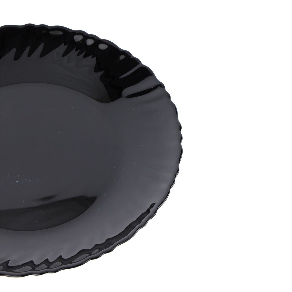 Royalford RF11902 Opalware Flat Plate 7.5 Inch |  Lightweight and  Chip Resistant |  Microwave & Dishwasher Safe Durable Stylish Serving Plate for Dining Table Use