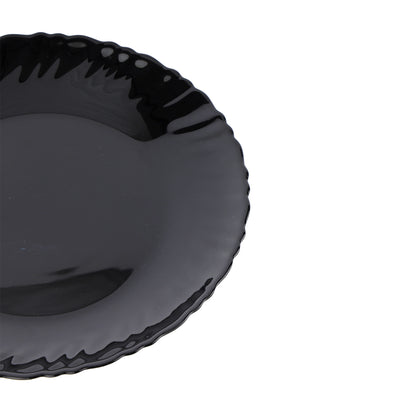Royalford RF11902 Opalware Flat Plate 7.5 Inch |  Lightweight and  Chip Resistant |  Microwave & Dishwasher Safe Durable Stylish Serving Plate for Dining Table Use