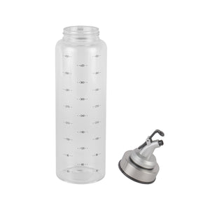 Royalford RF11928 Oil Bottle | 500ml Borosilicate Glass Dispenser | Stainless Steel Pouring Spout |  BPA Free Kitchen Oil & Vinegar Bottle with Measurement Markings