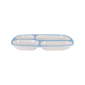 Royalford RF11931 Baby Plate| 4 compartments with made from BPA-free melamine| Durable, odour-free, food-grade kids plate with cute design for safe and easy mealtime use|