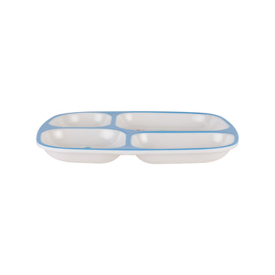 Royalford RF11931 Baby Plate| 4 compartments with made from BPA-free melamine| Durable, odour-free, food-grade kids plate with cute design for safe and easy mealtime use|