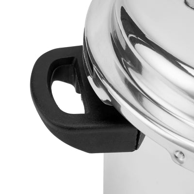 Royalford RF11942NS 5 litre aluminium pressure cooker with improved pressure regulator | anti-implosion lid, strong handle, even heating and multi-cooktop compatibility