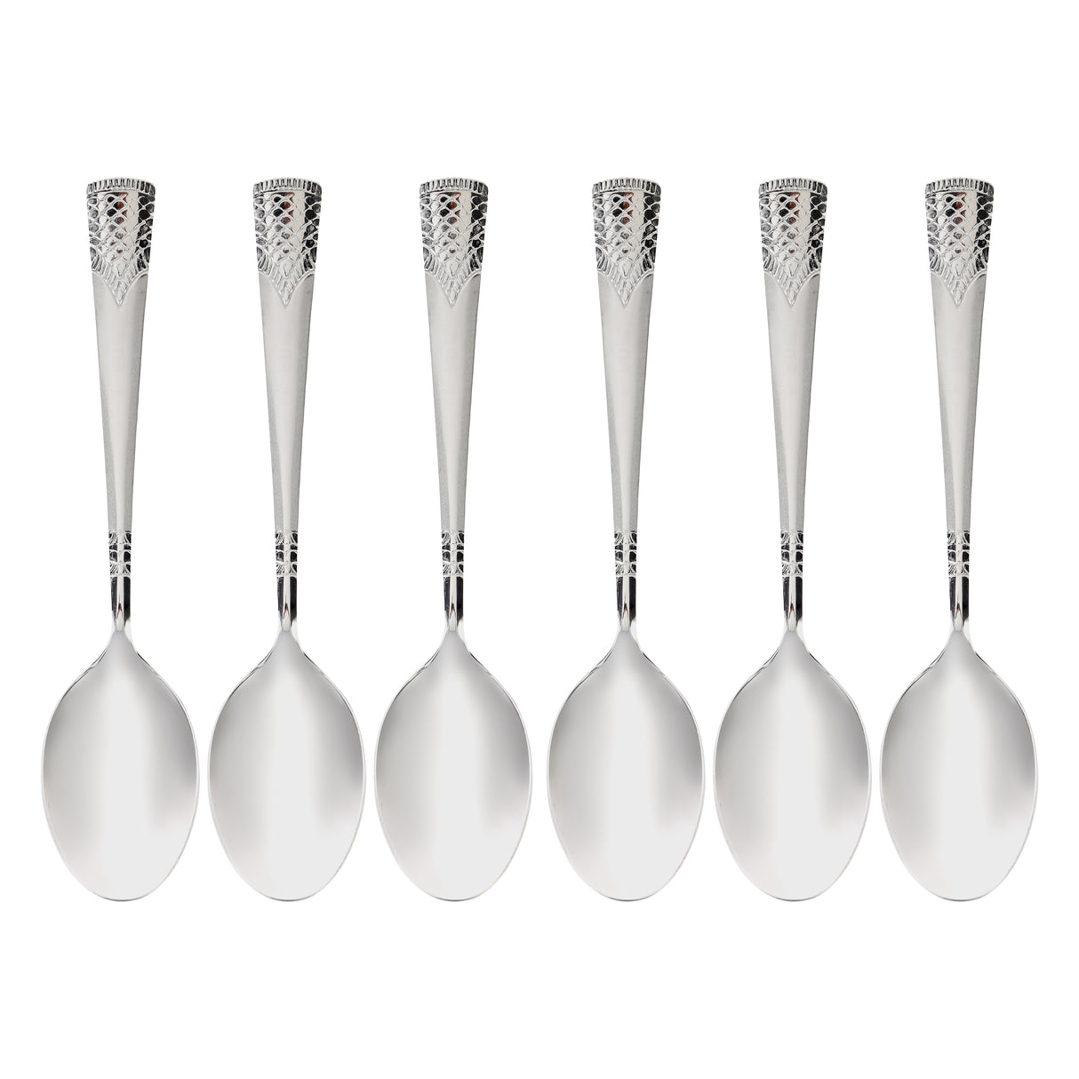 Royalford RF11944 24PCS stainless steel cutlery set| non-magnetic, food-grade material & sandblast finish| durable long handles, rust-resistant and for everyday|