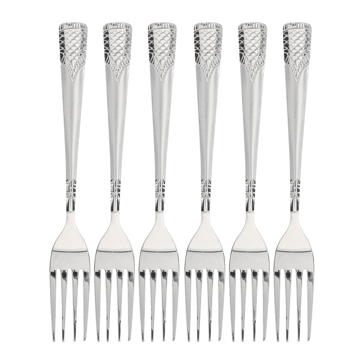 Royalford RF11946 stainless steel cutlery set with knife| fork, spoon & tea spoon| Food-grade, non-magnetic, durable with elegant sandblast finish & ideal for daily use|