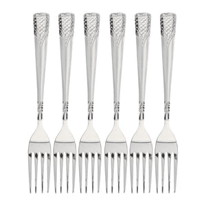 Royalford RF11946 stainless steel cutlery set with knife| fork, spoon & tea spoon| Food-grade, non-magnetic, durable with elegant sandblast finish & ideal for daily use|
