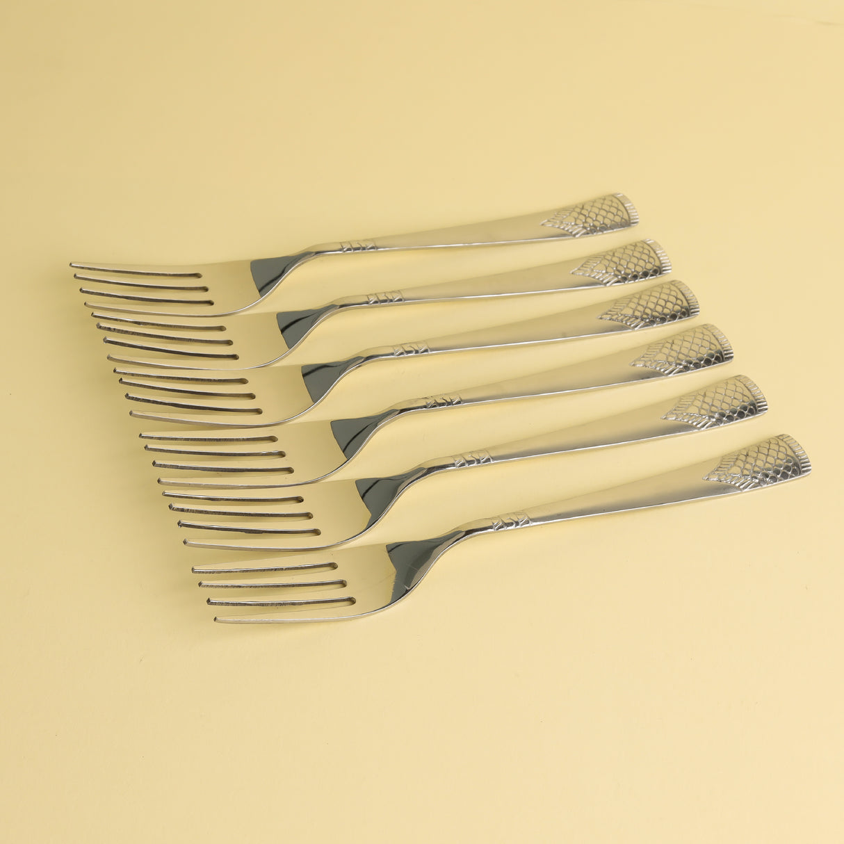 Royalford RF11946 stainless steel cutlery set with knife| fork, spoon & tea spoon| Food-grade, non-magnetic, durable with elegant sandblast finish & ideal for daily use|