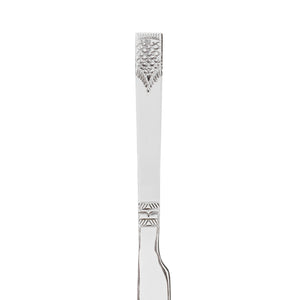 Royalford RF11947 Table Knife 6Pc Set 22cm | 100% Food Grade Stainless Steel Non-Magnetic Cutlery | Stylish Sandblast Finish | Extra-Thick Long Handle| Stain Resistant