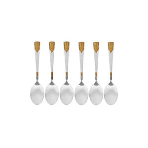 Royalford RF11948  Tea Spoon Set 6PCS| premium stainless steel, elegant design & rust-resistant finish| dishwasher-safe durability, for daily dining & tea service|