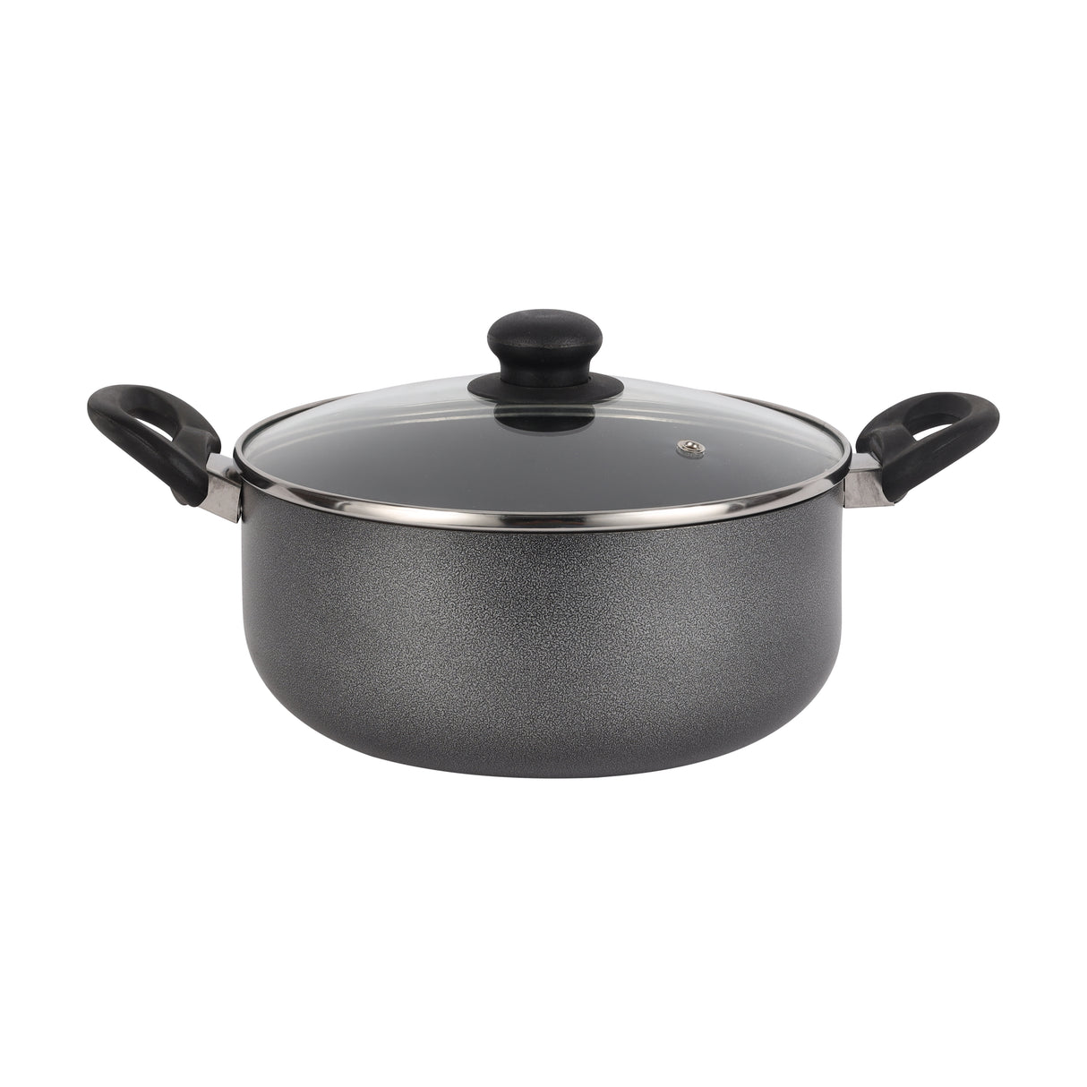 Royalford RF11953 7 Pcs Non-Stick Cookware Set| Press Aluminium with Glass Lids|  Frypan, Saucepan & Casserole| 3 Layer Coating| Strong Bakelite Handles for Daily Use