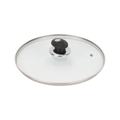 Royalford RF11962 26cm Aluminium Non-Stick Casserole | Tempered Glass Lid | 2.0mm Press Aluminium Body | PTFE & PFOA Free Cookware for Gas, Hot Plate & Halogen Cooking