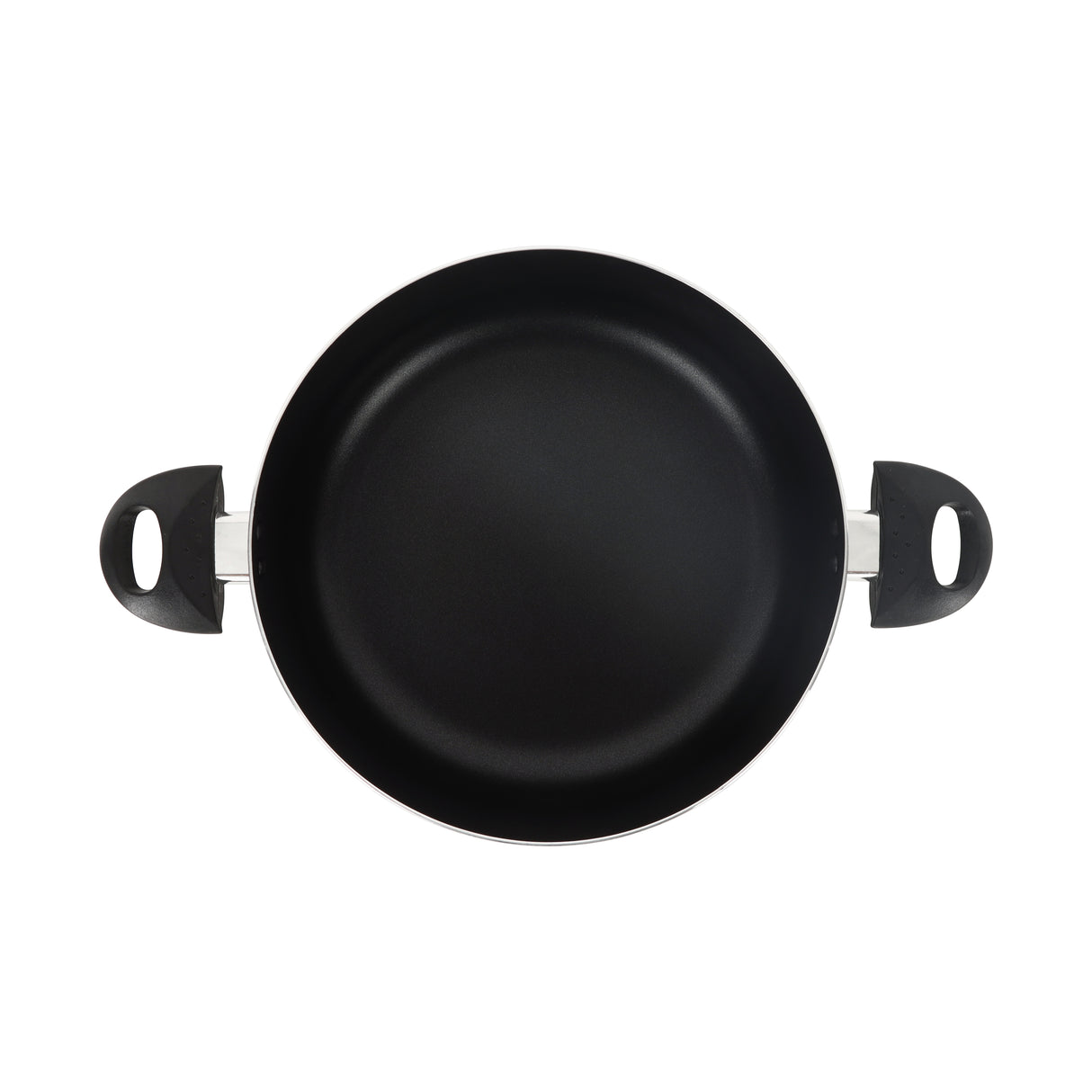 Royalford RF11963 28cm Aluminium Casserole with Lid| Non-Stick Coated Press Aluminium Casserole | Bakelite Handles | Perfect for  Everyday Family Cooking and Kitchen Use