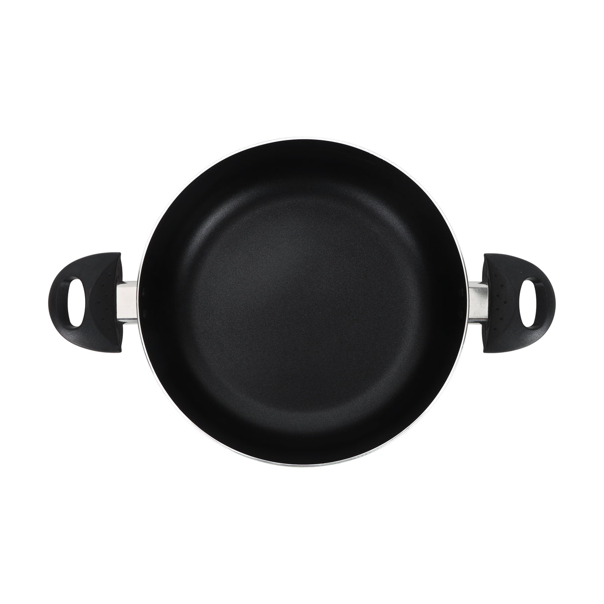Royalford RF11965 32cm Aluminium Casserole | Non-Stick Coating |  Tempered Glass Lid|  Strong Bakelite Handles |  Heat Resistant Body for Large Capacity Family Cooking