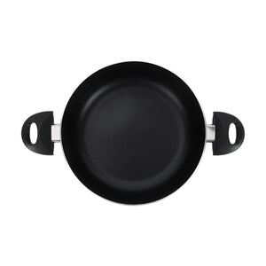 Royalford RF11965 32cm Aluminium Casserole | Non-Stick Coating |  Tempered Glass Lid|  Strong Bakelite Handles |  Heat Resistant Body for Large Capacity Family Cooking