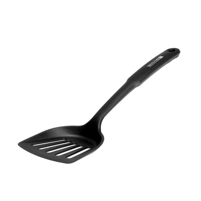 Royalford RF1196-NSS Nylon Slotted Spatula | Heat Resistant Non-Stick Turner with Ergonomic Handle| Durable Kitchen Spatula for Flipping, Frying, Cooking & Serving Food