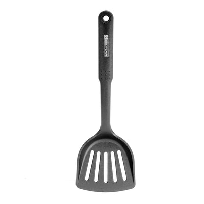 Royalford RF1196-NSS Nylon Slotted Spatula | Heat Resistant Non-Stick Turner with Ergonomic Handle| Durable Kitchen Spatula for Flipping, Frying, Cooking & Serving Food