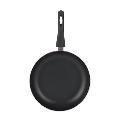 Royalford RF11975 22cm Aluminium Non-Stick Frypan | Tempered Glass Lid | 3 Layer Coating | PTFE & PFOA Free| Even Heat Distribution| Durable Skillet for Everyday Cooking