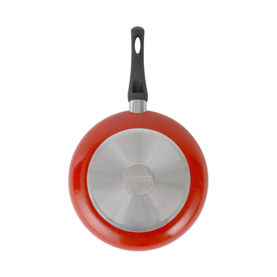 Royalford RF11975 22cm Aluminium Non-Stick Frypan | Tempered Glass Lid | 3 Layer Coating | PTFE & PFOA Free| Even Heat Distribution| Durable Skillet for Everyday Cooking