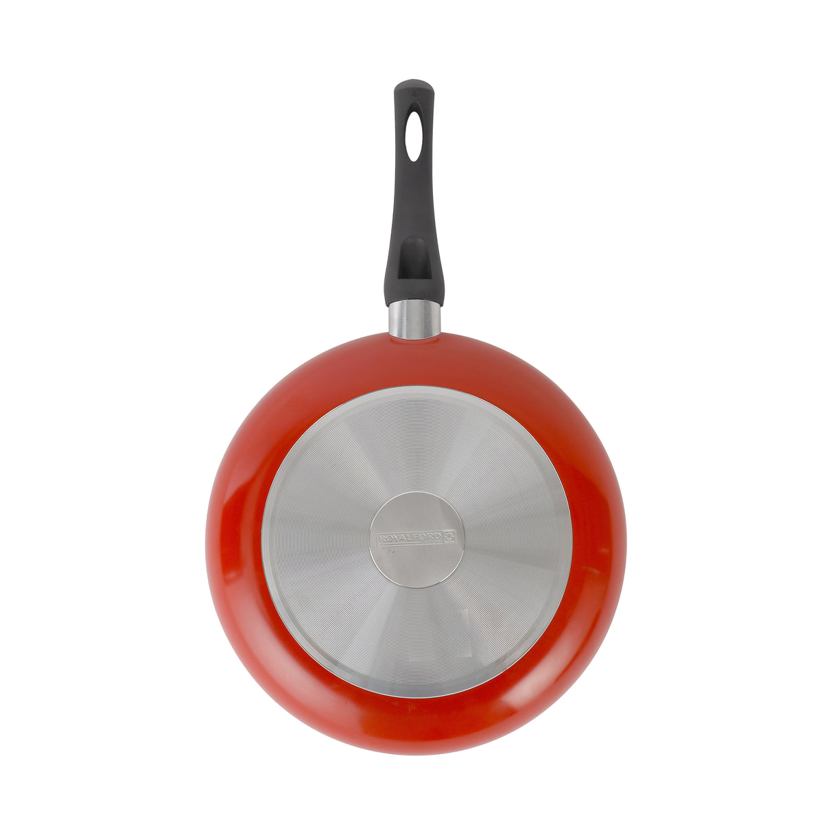 Royalford RF11976 24CM Aluminium  Non-Stick Frypan | Tempered Glass Lid | 3-Layer PTFE & PFOA Free Coating | Durable Bakelite Handle for Gas & Induction Cooking