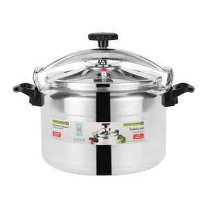 Royalford RF11980 Aluminium Alloy Pressure Cooker 18 LTR | Heavy Duty Body | Multi Safety Device | Unique Pressure Indicator | Ergonomic Handles & 5 Year Warranty
