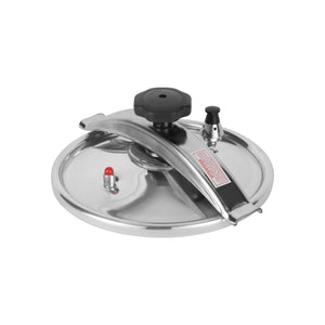 Royalford RF11980 Aluminium Alloy Pressure Cooker 18 LTR | Heavy Duty Body | Multi Safety Device | Unique Pressure Indicator | Ergonomic Handles & 5 Year Warranty