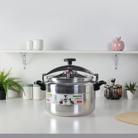 Royalford RF11981 Aluminium Alloy Pressure Cooker 20 LTR | Heavy Duty Body for Bulk Cooking | Multi Safety Device | Unique Pressure Indicator | Ergonomic Handles