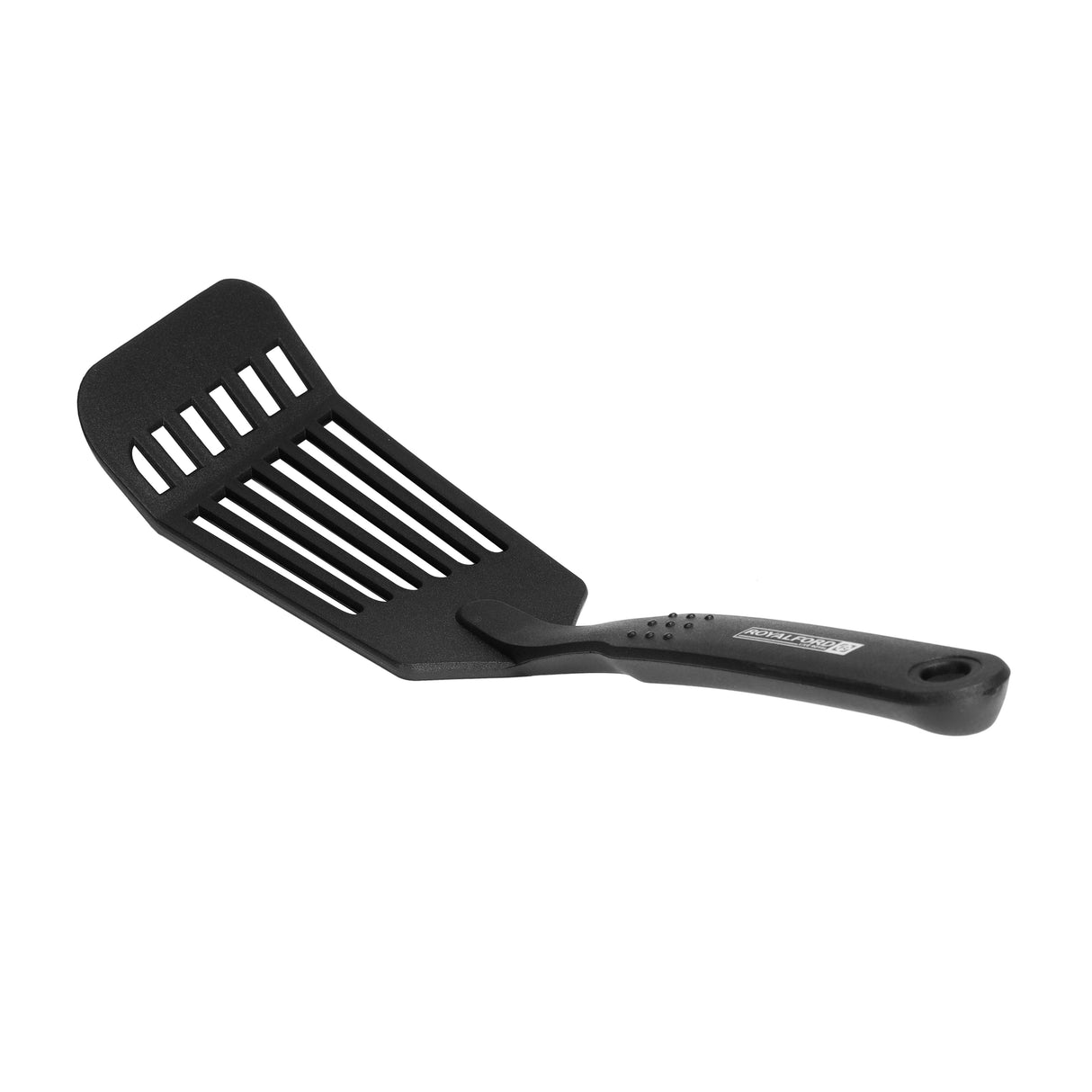 Royalford RF1198-NLSS Nylon Slotted Spatula | Heat Resistant Non-Stick Turner with Wide Head | Ergonomic Handle |  Perfect for Flipping, Frying, Cooking & Serving Food
