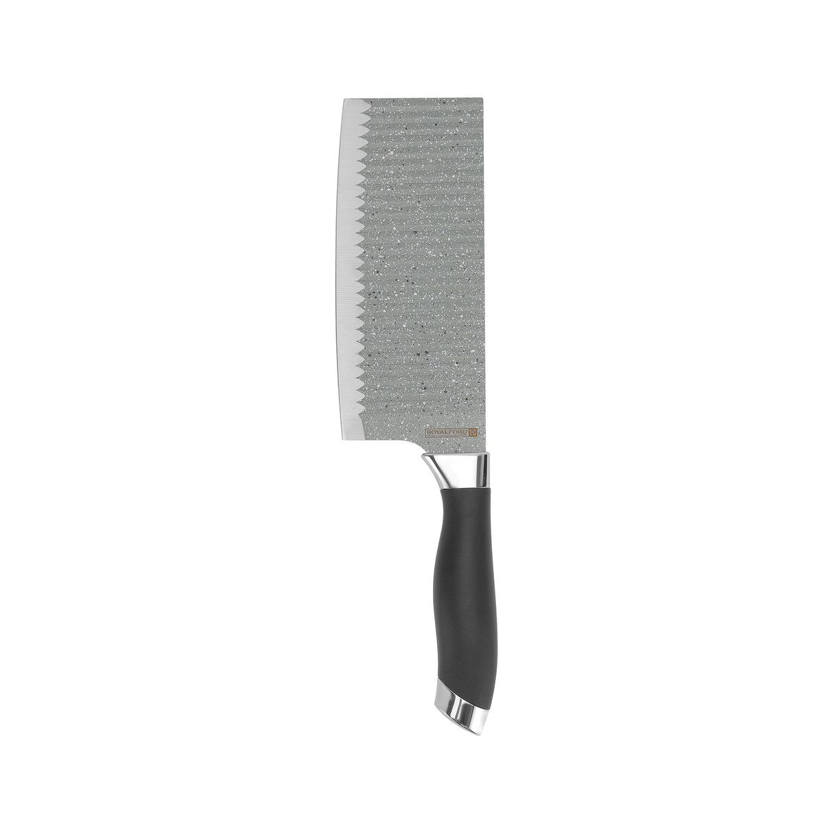 Royalford RF12007 7 Inch Stainless Steel Cleaver Knife | Non-Stick Coating | Extra Sharp Heavy Duty Kitchen Chopper | Ergonomic PP Handle | Perfect for Meat & Vegetables