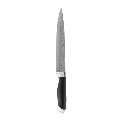 Royalford RF12008 8" Slicer Knife| extra-sharp stainless steel blade with non-stick coating & ergonomic PP handle| lightweight design & dishwasher-safe for daily use|