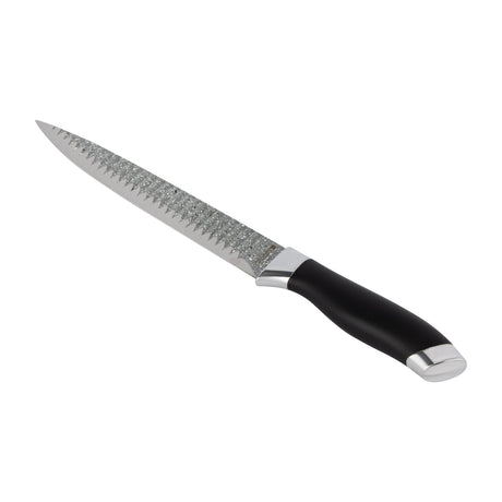 Royalford RF12008 8" Slicer Knife| extra-sharp stainless steel blade with non-stick coating & ergonomic PP handle| lightweight design & dishwasher-safe for daily use|