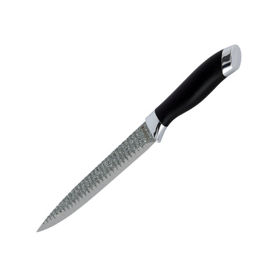 Royalford RF12008 8" Slicer Knife| extra-sharp stainless steel blade with non-stick coating & ergonomic PP handle| lightweight design & dishwasher-safe for daily use|