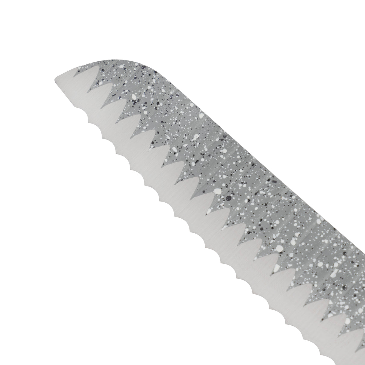 Royalford RF12009 8" Bread Knife| a serrated stainless steel blade with non-stick coating| ergonomic PP handle, dishwasher-safe , perfect for slicing bread, cakes|