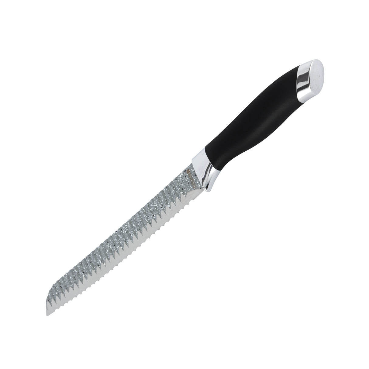 Royalford RF12009 8" Bread Knife| a serrated stainless steel blade with non-stick coating| ergonomic PP handle, dishwasher-safe , perfect for slicing bread, cakes|