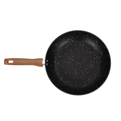 Royalford RF12013 28cm Forged Aluminium Frypan | Multistone Granite Coating| Induction Compatible| PFOA Free Non-Stick Pan| Extra-Thick Base & Ergonomic Soft-Touch Handle