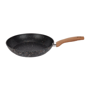 Royalford RF12014 30cm Forged Aluminium Frypan |  Multistone Granite Non-Stick Coating| Extra-Thick Induction Bottom| PFOA-Free Soft-Touch Handle | Durable Forged Body