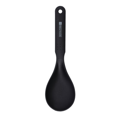 Royalford RF1201-NSVS Nylon Serving Spoon | Food Grade | Heat Resistant | Non Stick Safe Ergonomic Handle | Durable & Dishwasher Safe Kitchen Cooking Serving Spoon