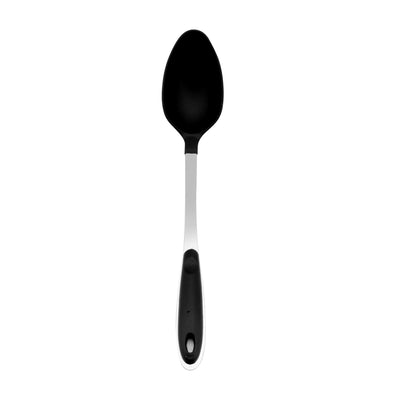Royalford RF1206-NSVS Nylon Serving Spoon| stainless steel handle offers durability & comfort| non-stick friendly, heat resistant, ideal for serving rice and more|