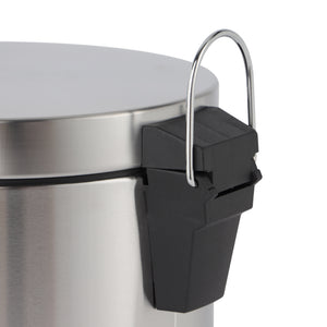 Royalford RF12090 7L Stainless Steel Pedal Bin | Soft Close Lid | Removable Inner Bucket| Strong Foot Pedal | Non-Slip Base | Perfect for Kitchen, Bathroom & Office Use