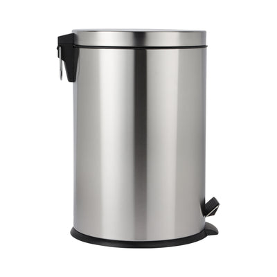 Royalford RF12092 20L Stainless Steel Pedal Bin | Soft Close Lid | Removable Inner Bucket | Hands Free Foot Pedal | Non Slip Base| Perfect  for  Home & Office Use