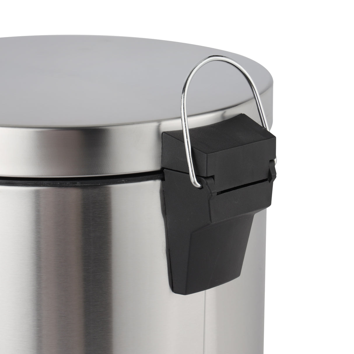 Royalford RF12092 20L Stainless Steel Pedal Bin | Soft Close Lid | Removable Inner Bucket | Hands Free Foot Pedal | Non Slip Base| Perfect  for  Home & Office Use