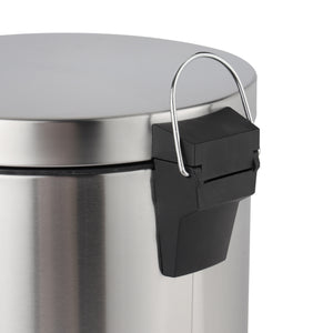 Royalford RF12092 20L Stainless Steel Pedal Bin | Soft Close Lid | Removable Inner Bucket | Hands Free Foot Pedal | Non Slip Base| Perfect  for  Home & Office Use